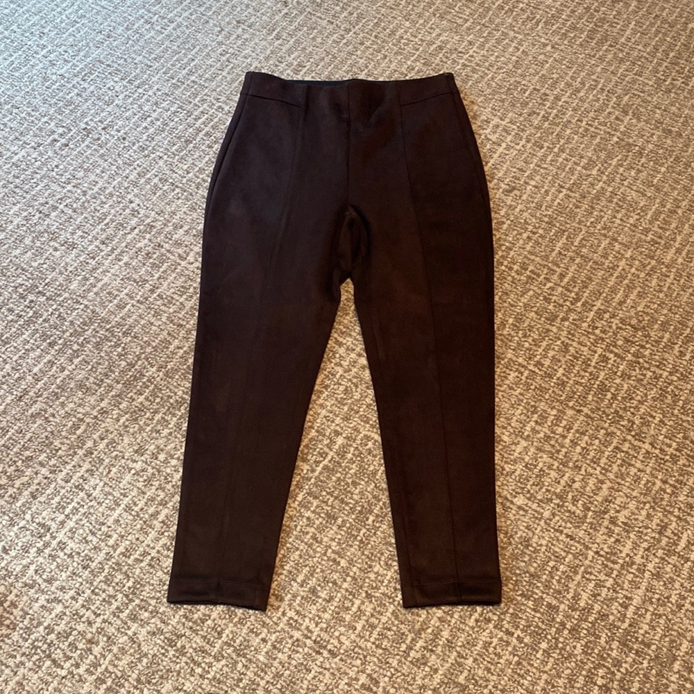 NWT Espresso Ann Taylor Faux Suede Leggings